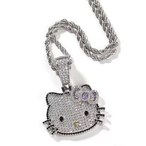 Silver Hello Kitty Pendant Necklace